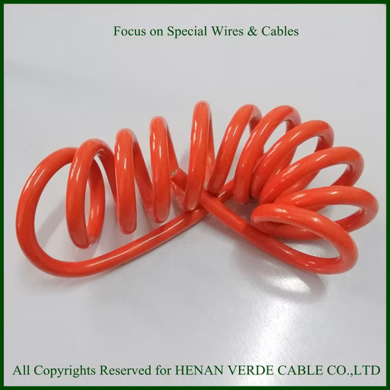 PVC TPU Coiled Wire Sensor Auto Instrument Cable Spiral Coiled Cable